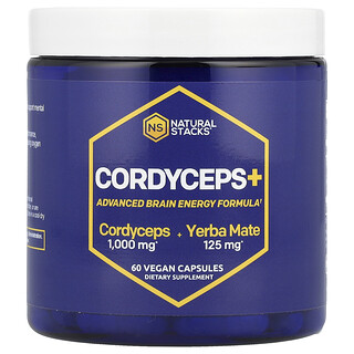 Natural Stacks, Cordyceps+, 60 capsules vegan