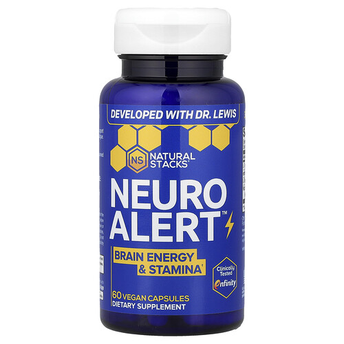 Natural Stacks Neuro Alert™, 60 Vegan Capsules