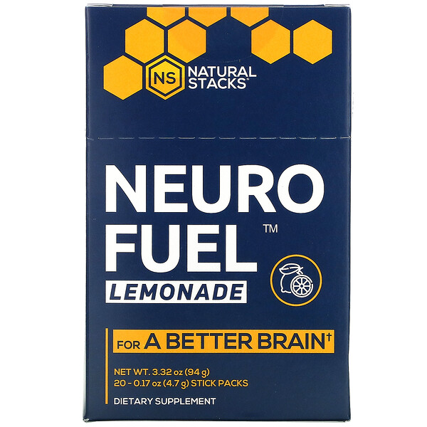 Neuro Fuel, Limonada, 20 sobrecitos, 4,7 g (0,17 oz) cada uno