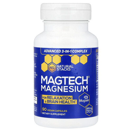 Natural Stacks, MagTech®, Magnesium, 90 vegane Kapseln (66,6 mg pro Kapsel)