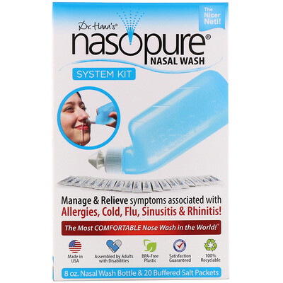Nasopure Система для промывания носа, набор с системой, 1 шт.
