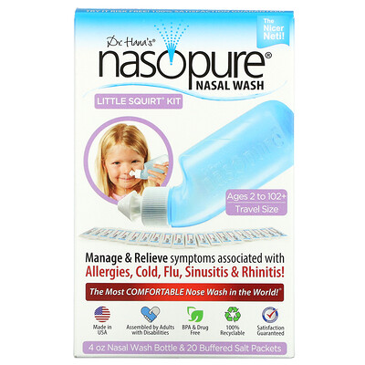 

Nasopure Носовые Wash System, Little Squirt Kit, 1 комплект