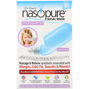 Отзывы о Назопьюр, Nasal Wash System, Little Squirt Kit, 1 Kit
