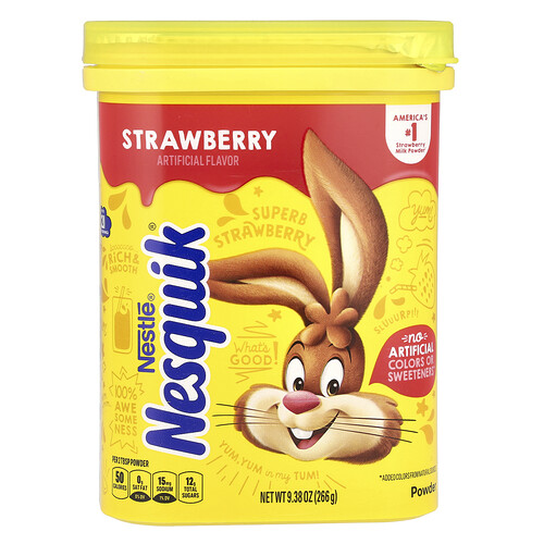 Nesquik Nestle® Powder, Strawberry, 9.38 oz (266 g)