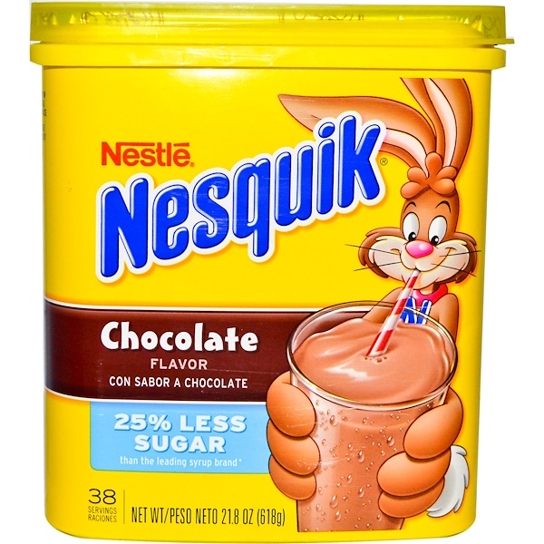 Nesquik, Nestle, Chocolate Flavor, 21.8 oz (618 g) (Discontinued Item) 