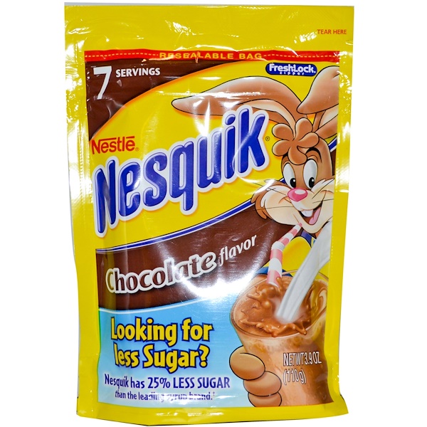 Nesquik, Chocolate Flavor, 3.9 oz (110 g) (Discontinued Item) 