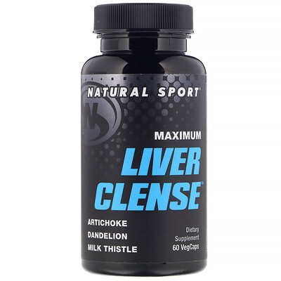 Natural Sport Maximum Liver Clense, 60 растительных капсул