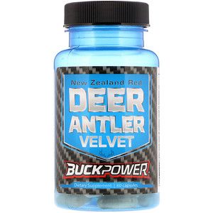 Отзывы о Натурал Спортс, Buckpower, New Zealand Red Deer Antler Velvet, 60 Capsules