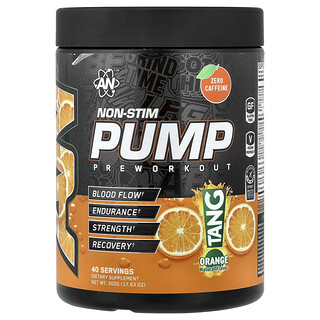 AN Supps, Non-Stim Pump, edzés előtti, Tang™, narancs, 500 g (17,63 uncia)