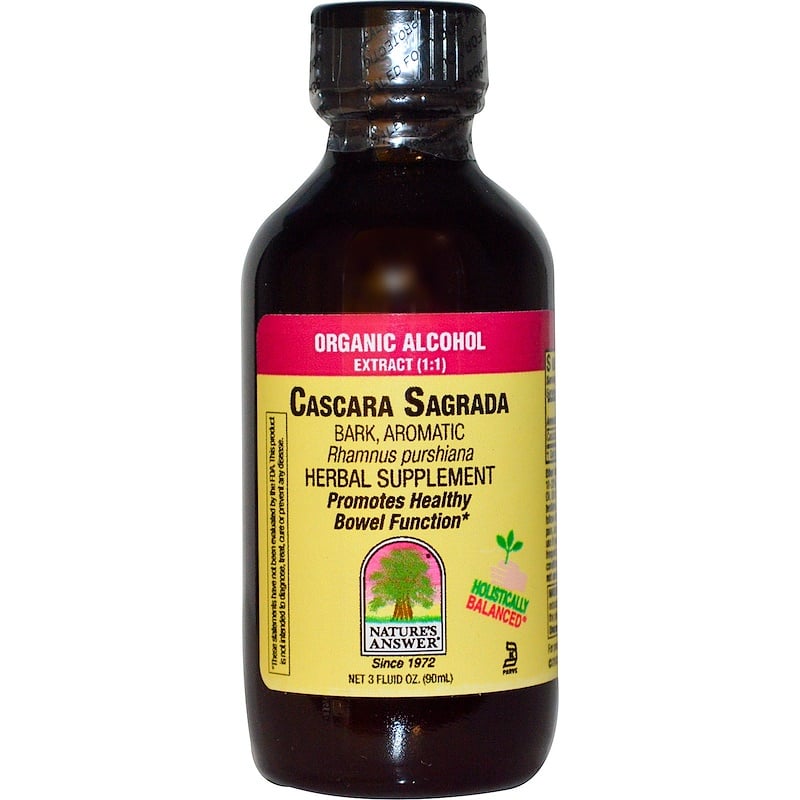 Nature's Answer, Cascara Sagrada, Bark, Organic Alcohol Extract (1:1