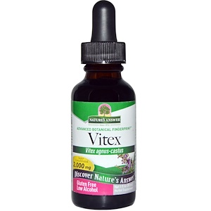 Отзывы о Натурес Ансвер, Vitex, Low Organic Alcohol, 2,000 mg, 1 fl oz (30 ml)