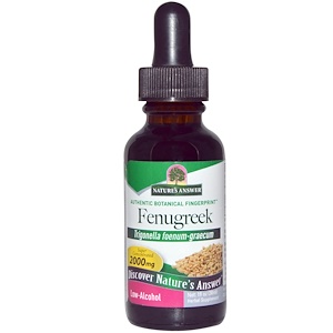 Отзывы о Натурес Ансвер, Fenugreek, Low-Alcohol, 2000 mg, 1 fl oz (30 ml)