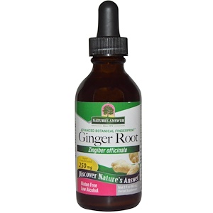 Отзывы о Натурес Ансвер, Ginger Root, Low Organic Alcohol, 250 mg, 2 fl oz (60 ml)