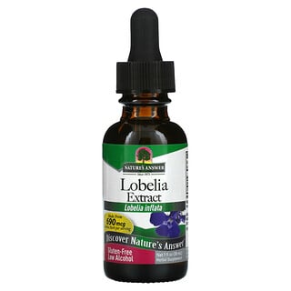 Nature's Answer, Lobelia Extract, Low Alcohol, 690 mg, 1 fl oz (30 ml)