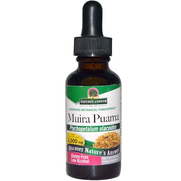 Nature's Answer, Muira Puama (Potenzbaum), geringer Alkoholanteil, 2000 mg, 30 ml