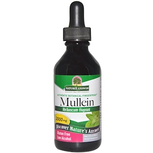 Отзывы о Натурес Ансвер, Mullein, Low Alcohol, 2000 mg, 2 fl oz (60 ml)
