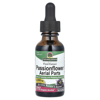 Nature's Answer, Partes aéreas de la flor de la pasión, Extracto fluido, 2000 mg, 30 ml (1 oz. líq.)