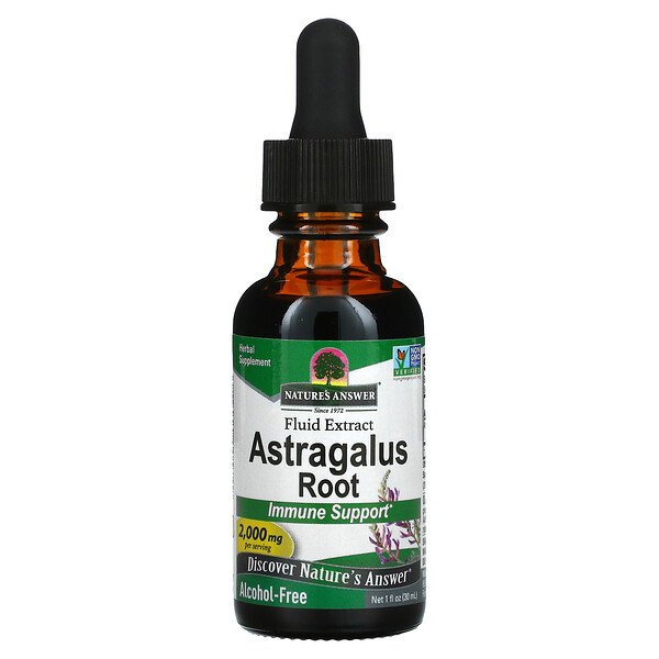 Nature's Answer, レンゲ、アルコールフリー、2,000mg、30ml（1fl oz）