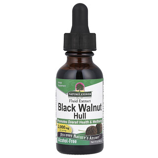 Nature's Answer, Cáscara de nuez negra, Extracto fluido, Sin alcohol, 2000 mg, 30 ml (1 oz. líq.)