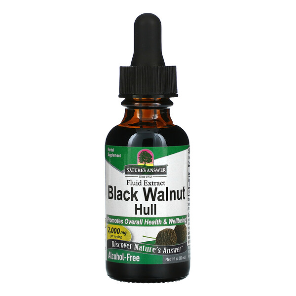 Nature's Answer‏, Black Walnut Hull, Alcohol-Free, 2,000 mg, 1 fl oz (30 ml)