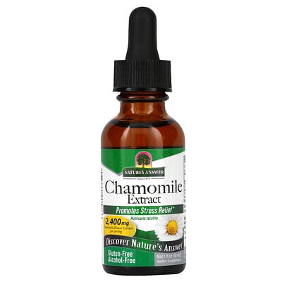 

Nature's Answer, Chamomile Extract, Alcohol Free, 1,200 mg, 1 fl oz (30 ml)