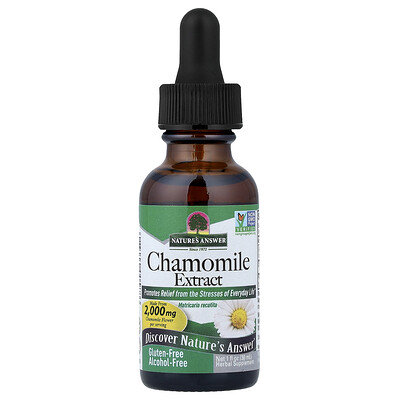 Natures Answer Chamomile Extract Alcohol Free 1 fl oz 30 ml