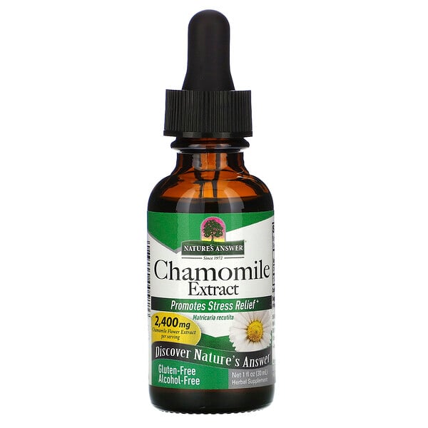 Chamomile Extract, Alcohol Free, 1,200 mg, 1 fl oz (30 ml)