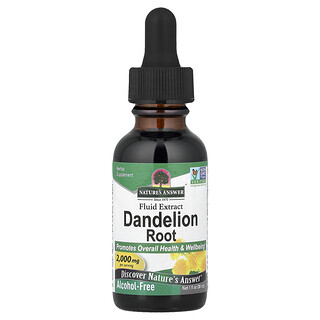 Nature's Answer, Extracto fluido, Raíz de diente de león, Sin alcohol, 30 ml (1 oz. líq.)