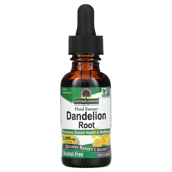 Dandelion Root, Alcohol Free, 2,000 mg, 1 fl oz (30 ml)
