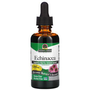 Отзывы о Натурес Ансвер, Echinacea, Alcohol-Free, 1000 mg, 2 fl oz (60 ml)