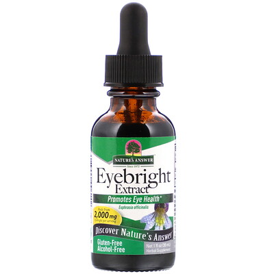 Nature's Answer Eyebright Extract, Alcohol-Free, 2,000 mg, 1 fl oz (30 ml)