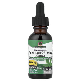 Nature's Answer, Standardized American Ginseng Extract, Alcohol-Free, 1 fl oz (30 ml)