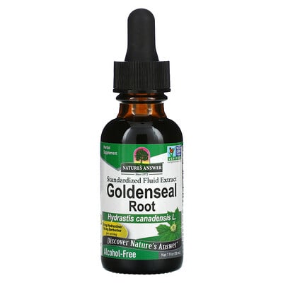 

Nature's Answer Goldenseal Root Standardized Fluid Extract Alcohol-Free 1 fl oz (30 ml)