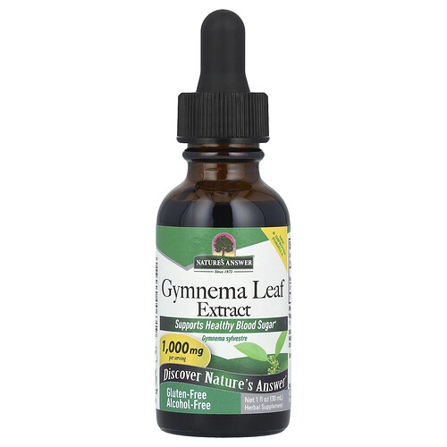 Nature's Answer Gymnema Leaf Extract, Alcohol-Free, 1,000 mg , 1 fl oz (30 ml)