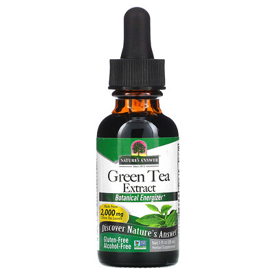 

Nature's Answer, Green Tea Extract, Alcohol-Free, 2,000 mg, 1 fl oz (30 ml)