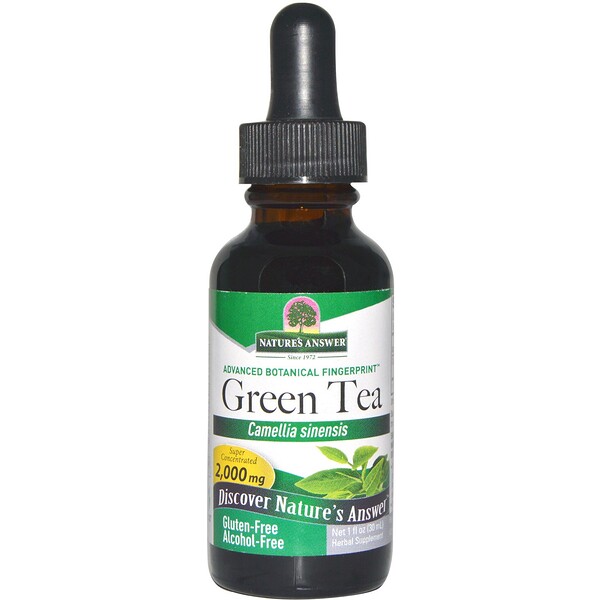 Nature's Answer, Green Tea, AlcoholFree, 2,000 mg, 1 fl oz (30 ml) iHerb