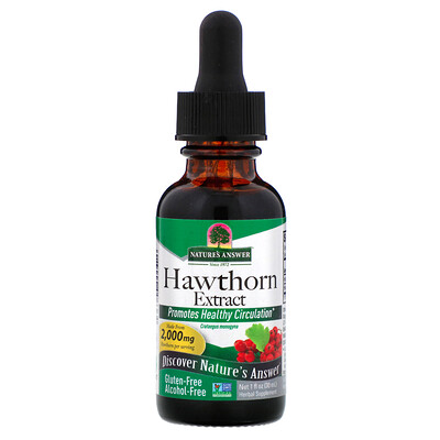 

Hawthorn Extract, Alcohol-Free, 2,000 mg, 1 fl oz (30 ml)