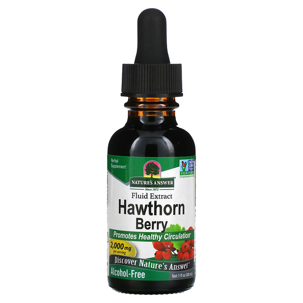 Hawthorn Extract, Alcohol-Free, 2,000 mg, 1 fl oz (30 ml)