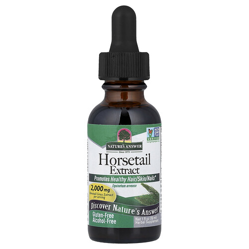 Nature's Answer Horsetail Extract, Alcohol-Free, 2,000 mg, 1 fl oz (30 ml)