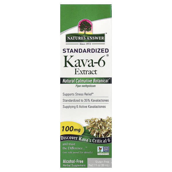 Nature's Answer Kava-6® Extract, Standardized, Alcohol-Free, 1 fl oz (30 ml)