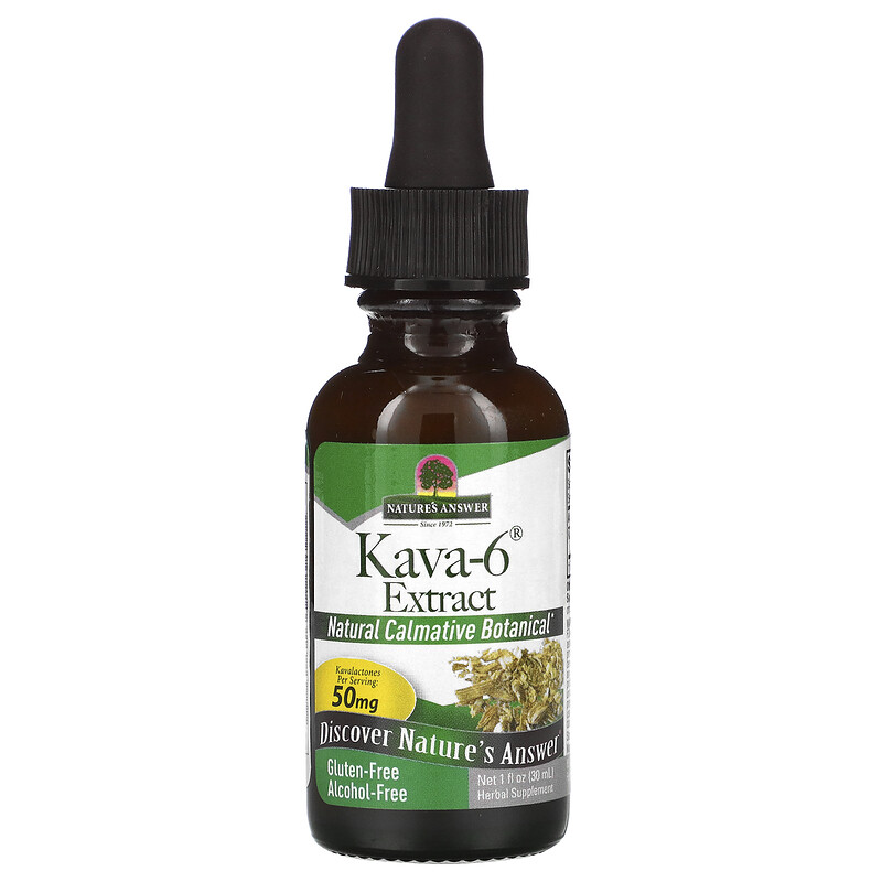 Nature's Answer, Kava6, AlcoholFree Extract, 1 fl oz (30 ml)