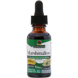 Натурес Ансвер, Marshmallow, Alcohol Free, 2,000 mg, 1 fl oz (30 ml) отзывы покупателей