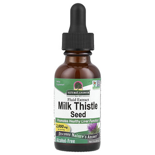 Nature's Answer, Süt Devedikeni Tohumu, Sıvı Ekstrakt, Alkol İçermez, 2.000 mg, 1 fl oz (30 ml)
