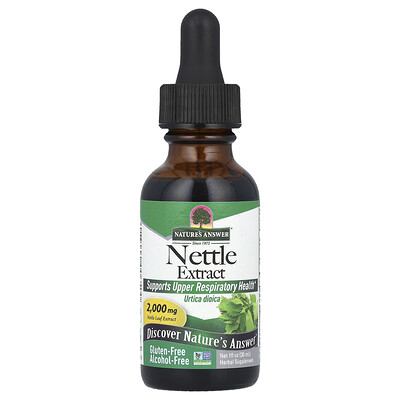 Nature's Answer , Nettle Extract, Alcohol-Free, 2,000 Mg, Fl Oz (30 Ml) Size 1