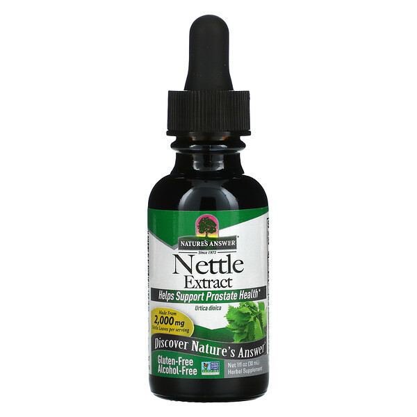 Nature's Answer, Nettle Extract, Brennnessel-Extrakt, alkoholfrei, 2.000 mg, 30 ml (1 fl. oz.)