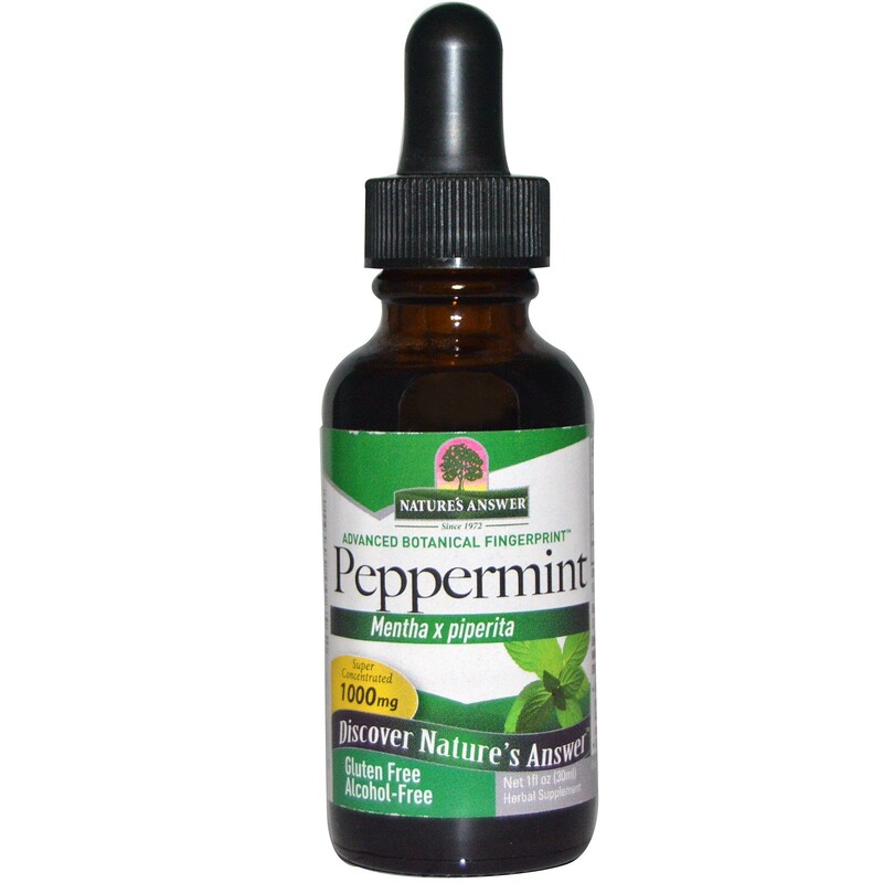 Nature's Answer, Peppermint, AlcoholFree, 1000 mg, 1 fl oz (30 ml) iHerb