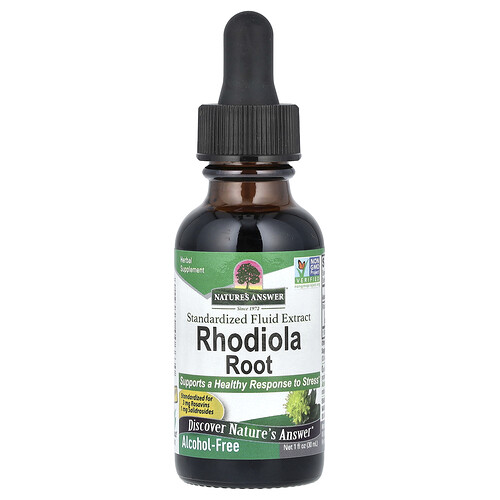 Nature's Answer Rhodiola Root, Standardized Fluid Extract, Alcohol-Free, 1,000 mg, 1 fl oz (30 ml)