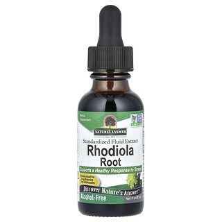 Nature's Answer, Rhodiola Root, Standardized Fluid Extract, Alcohol-Free, 1,000 mg, 1 fl oz (30 ml)