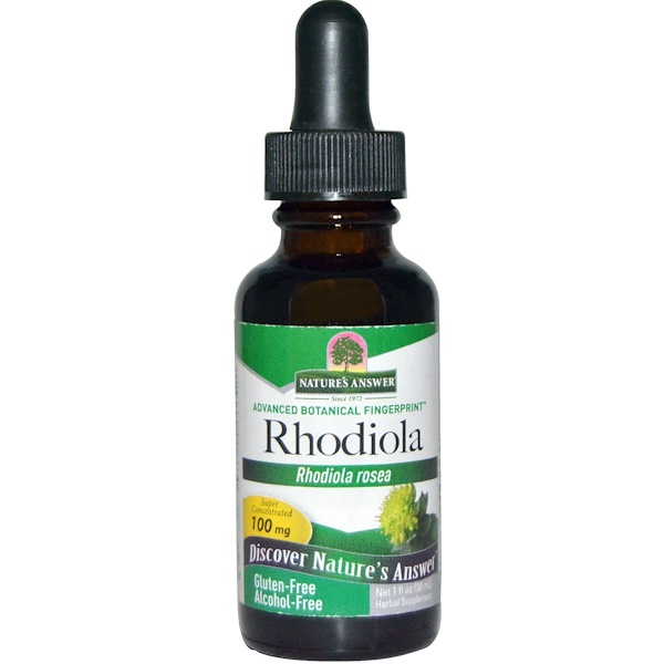 Nature's Answer, Π ΠΎΠ΄ΠΈΠΎΠ»Π° (Rhodiola Rosea), 100 ΠΌΠ³, 1 ΠΆΠΈΠ΄ΠΊΠ°Ρ ΡΠ½ΡΠΈΡ (30 ΠΌΠ»)