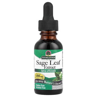 Nature's Answer, 세이지 잎추출물, 알코올 무함유, 255mg, 30ml(1fl oz)